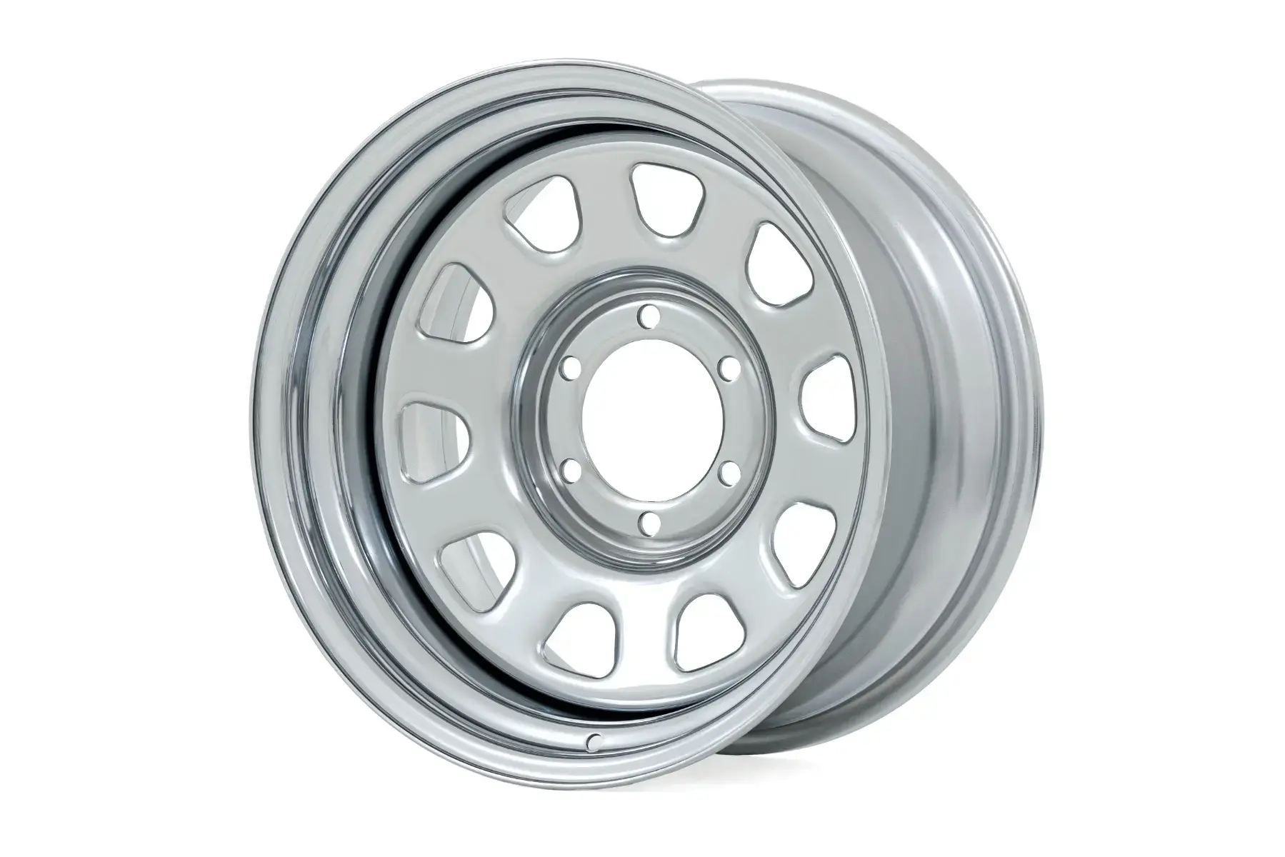 Steel Wheel Chrome 16x8 5x4.5 3.30 Bore..
